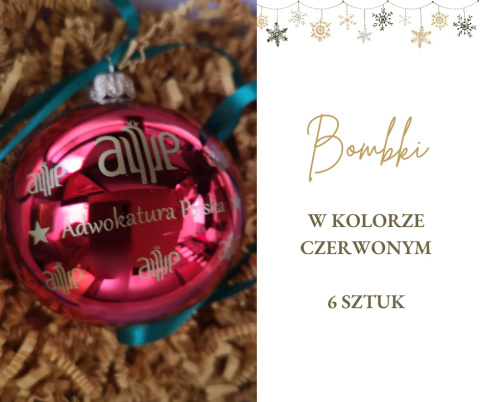 Bombki świąteczne - czerwone Bombki świąteczne - czerwone