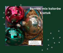 Bombki świąteczne - mix kolorów