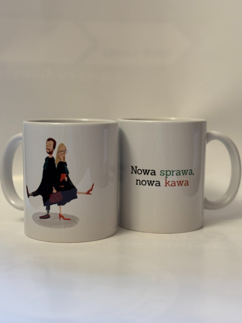 Kubek Nowa sprawa, nowa kawa Kubek Nowa sprawa, nowa kawa