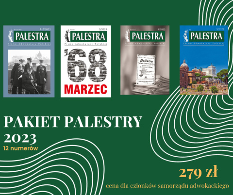 Palestra Pakiet - 2023 dla adwokatów, aplikantów adwokackich i prawników zagranicznych
