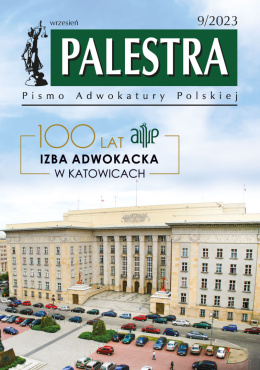 Palestra nr 9/2023 dla adwokatów, aplikantów adwokackich i prawników zagranicznych