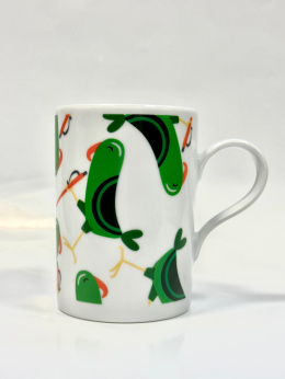 Porcelanowy kubek - Papugi