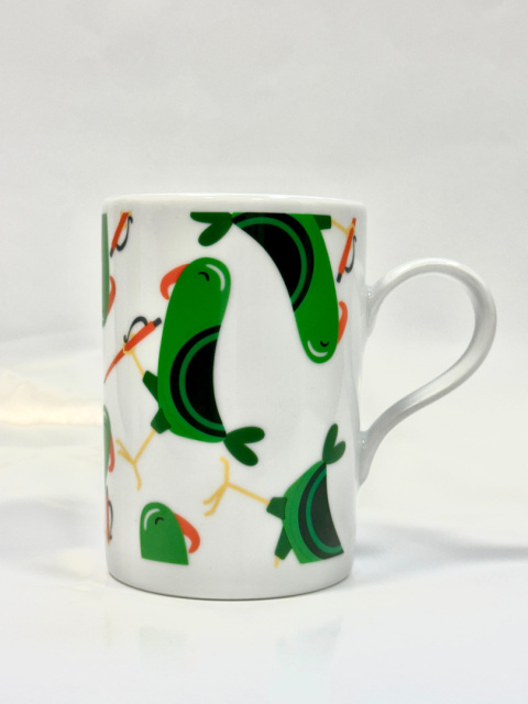 Porcelanowy kubek - Papugi