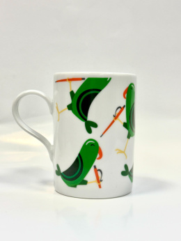 Porcelanowy kubek - Papugi