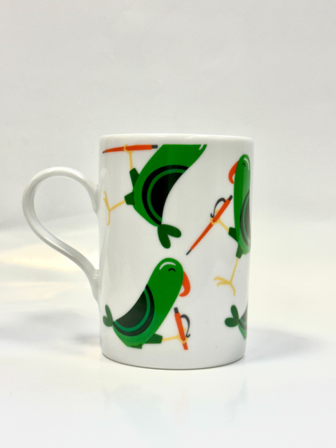 Porcelanowy kubek - Papugi Porcelanowy kubek - Papugi