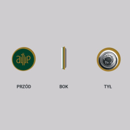 Przypinka metalowa logo